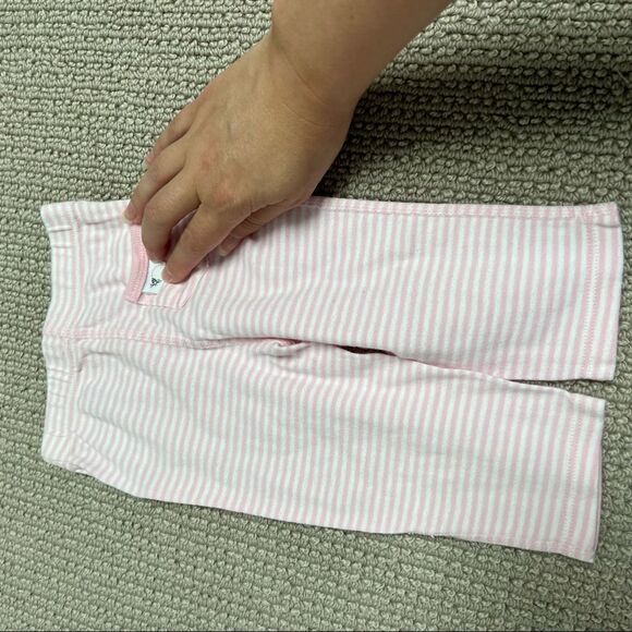 đ4/$20 Burtâs Bees Baby Striped Pantsâfor Baby Girl - 0-3 months - Picture 2 of 3